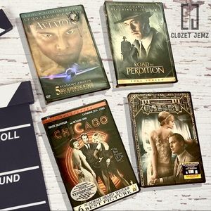 4 DVD Movie Bundle - Chicago, Road to Perdition, The Great Gatsby & Aviator NWT
